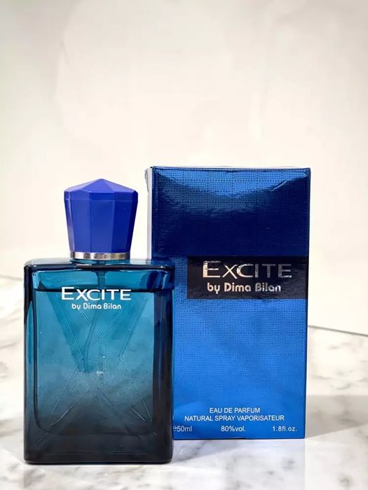 EXCITE parfum

 Erkaklar uchun parfyumlangan suv:
Xushbo'y hidli parfy
