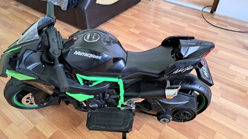 Motocicleta electrica NINJA DUO cu roti ajutatoare -  cititor USB