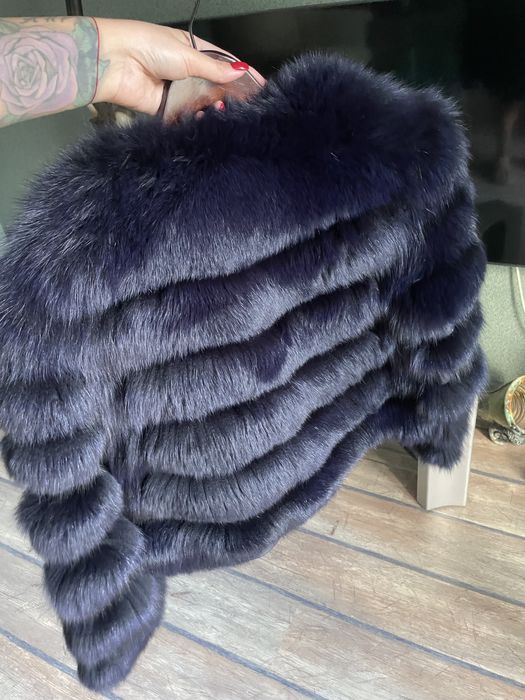 Дамско палто естествена кожа лисица