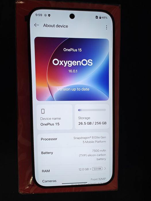 OnePlus 15 Infinite Black - 12GB/256G + căști xiaomi cadou