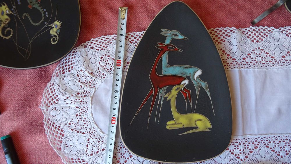 Чинии за стена художествена керамика Ruscha handarbeid 1951-1970г