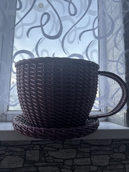 Кашпо из ротанга