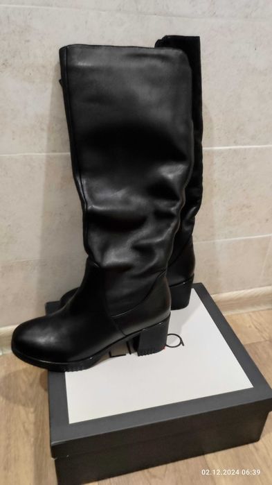 Сапоги новые зимние натуральные