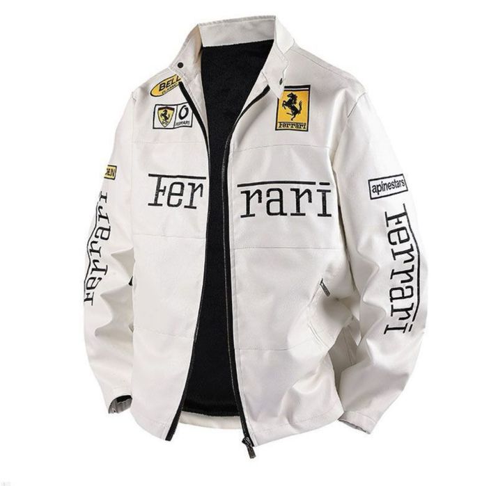 Кожаная куртка феррари Formula 1 для прохладных дней