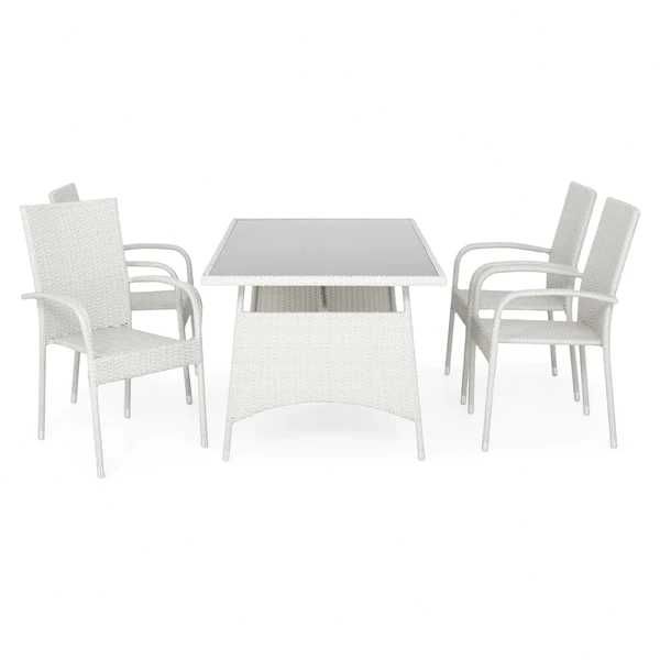 Set mobilier gradina/terasa/balcon 4 scaune + masă 150 x 90 OFERTA