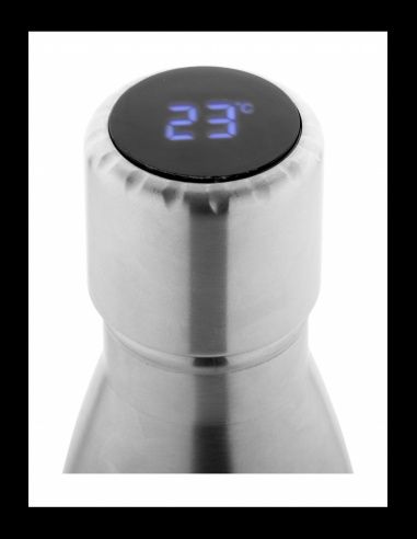 Termos din oțel inoxidabil reciclat, cu perete dublu, cu termometru