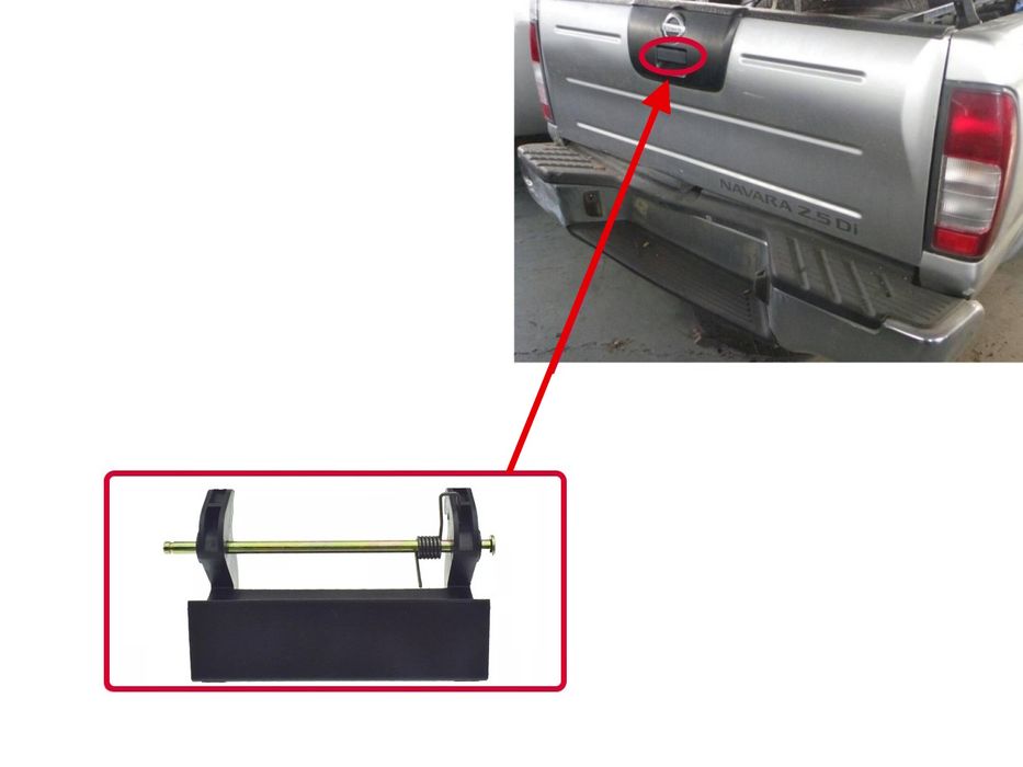 Дръжка забагажник на  Nissan Navara D22 (2001–2004)