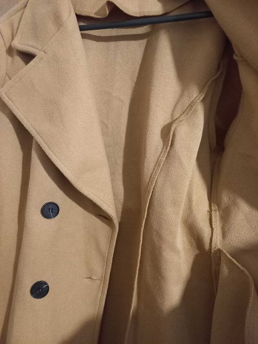 Дамско преходно палто цвят камел - Shein