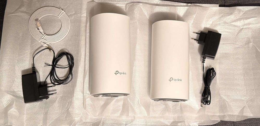 MESH router система TP-Link Deco E4 AC1200 , 2 модула, бяла