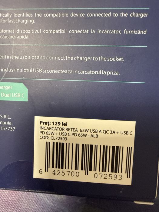 Incarcator Cellara triplu