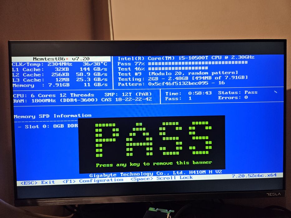 Memorie RAM 8GB DDR4 3600Mhz Corsair Vengeance LPX
