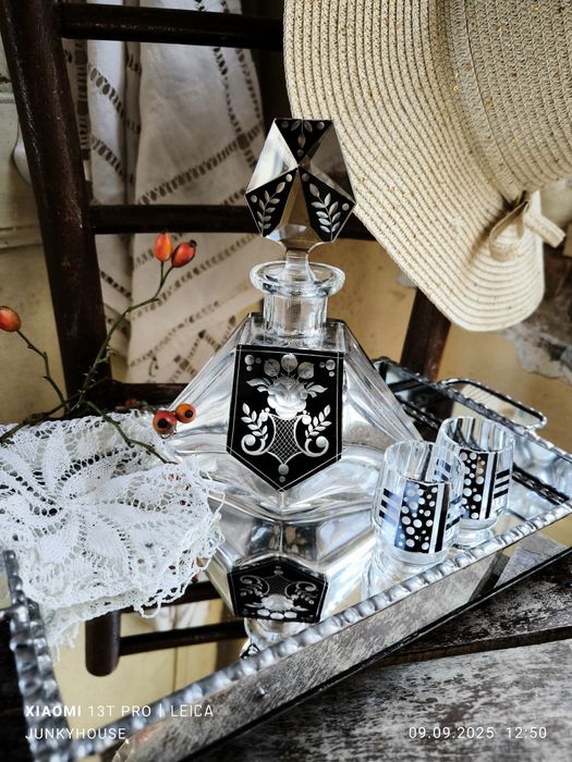 Кристална гарафа с 4 Paldа  Чехословакия