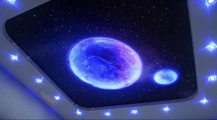 NATIJNOY PATALOK va 3d aboy / Натяжные потолок и 3д абои