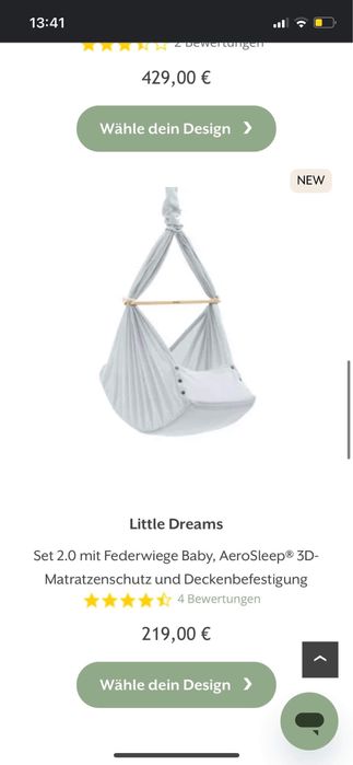 Leagan nou  nascut nonomo hammock