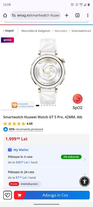 Huawei watch gt 5 pro Nou