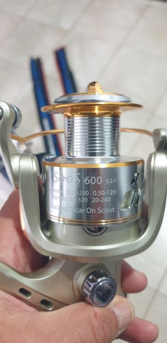 Нови!Въдици с макари 2бр.яки за шаран от 2части 12-25LBR