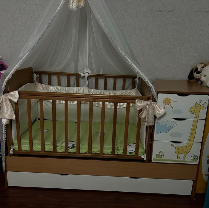 Детская кровать трансформер от 0 до 12лет