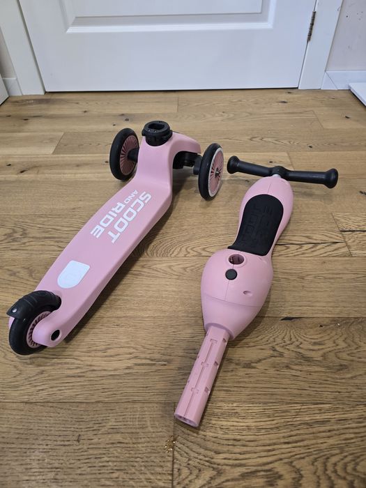 Scoot & Ride Highwaykick 2в1 Rose – тротинетка в отлично състоян