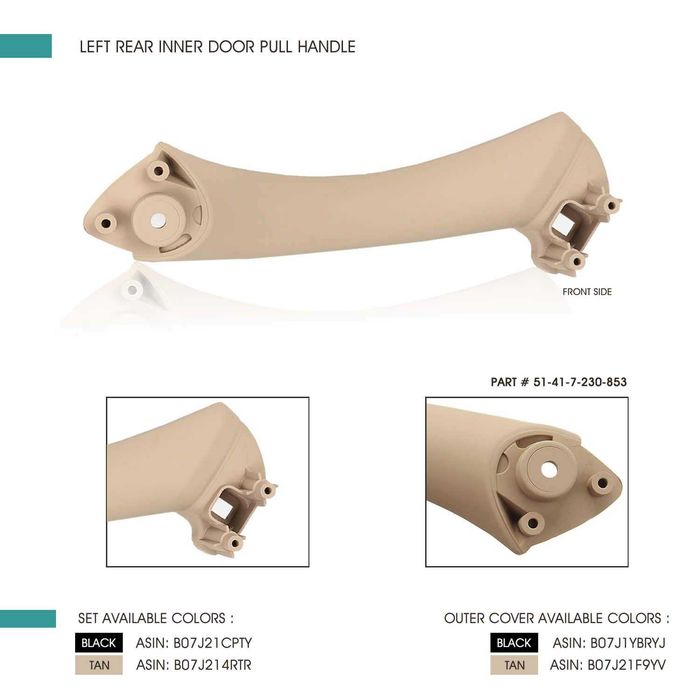 Maner Capac Capitonaj usa interior BMW Seria 3 E90 E91 E92 E93 NOU