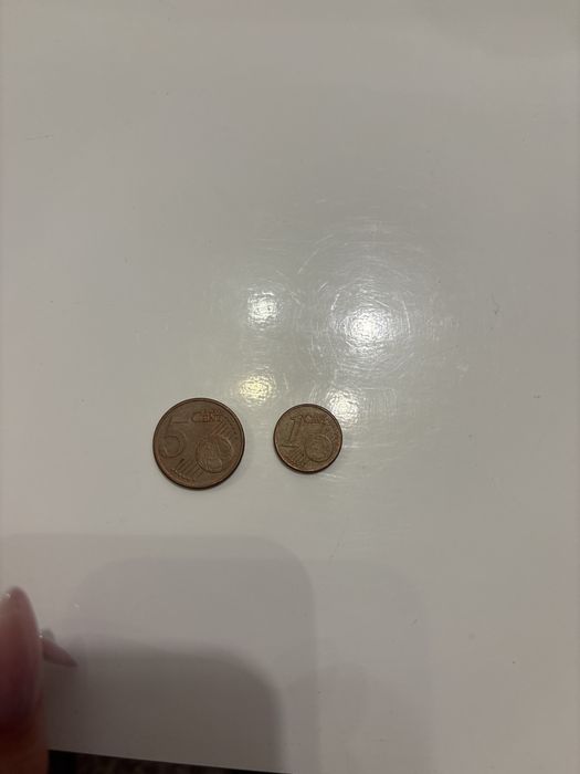 moneda unicata 5 si 1 cent