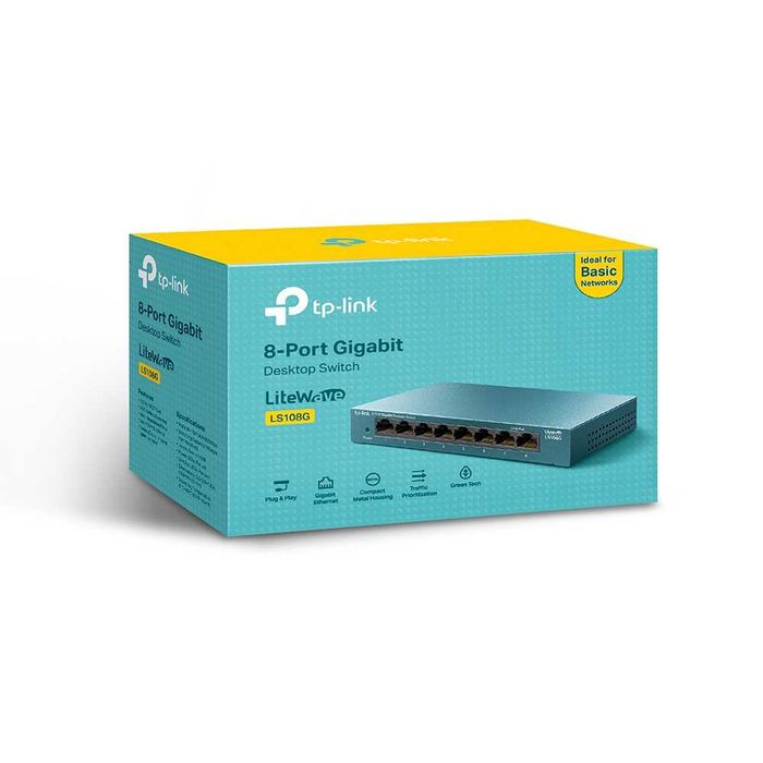 Сетевой коммутатор Omada	TP-Link	DS108G