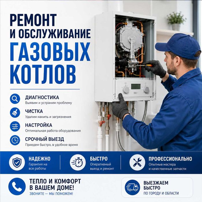 Ремонт и обслуживание газовых котлов Алматы
