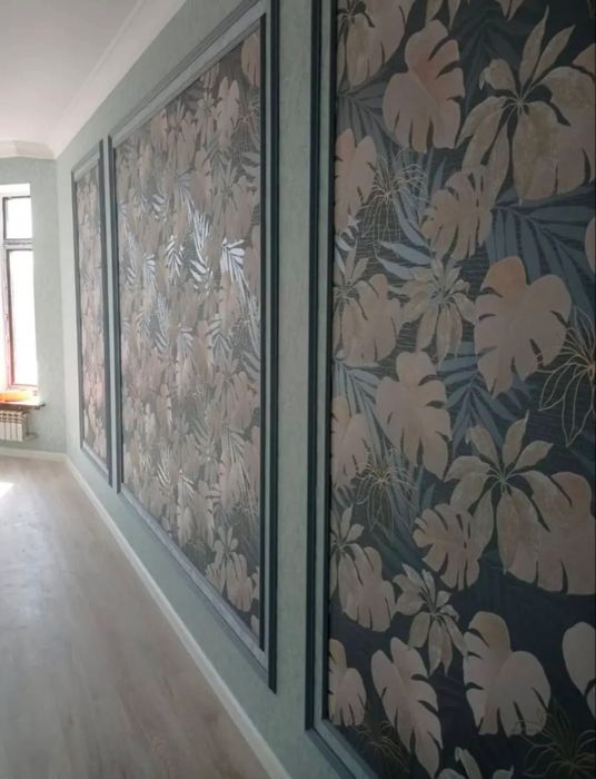 Поклейка обоев всех видов