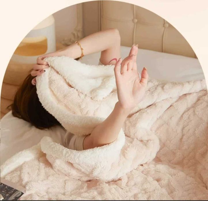 Плед пушистый двусторонний