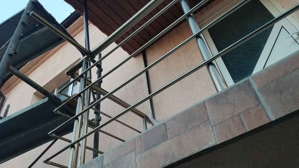 Inox иноксов простор за дрехи.алуминиев парапет prostor.balkon.балкон.