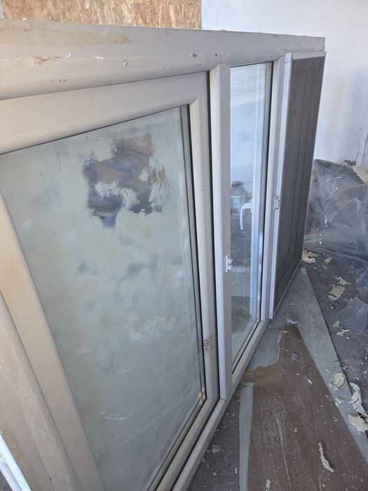 2Ferestre pvc cu geam termopan