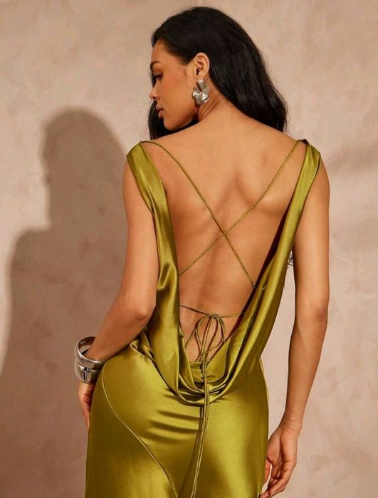 Елегантна Рокля Сатен