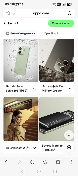Oppo A5 PRO 5G .