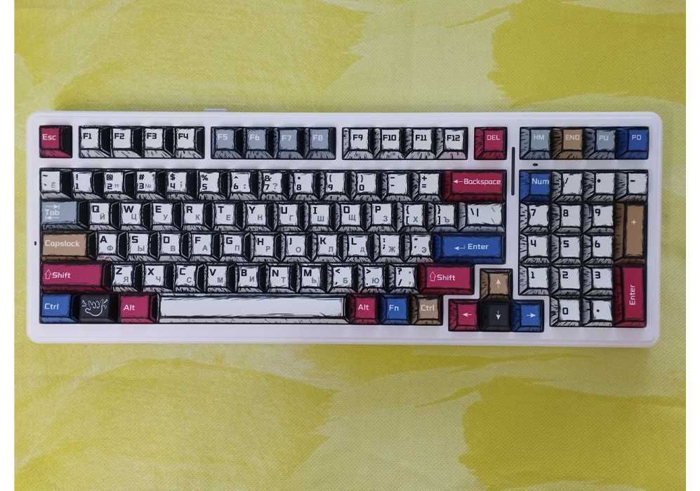 Клавиатура AULA F99 Comics RU/EN-оригинал Leobog Star Vector Switc