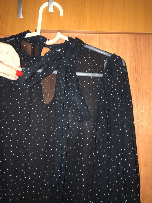 Риза Mango на точки с широки ръкави