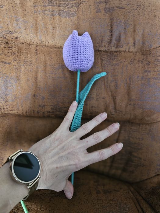 Разноцветни, ръчно плетени лалета за  Св. Валентин, 8- ми март , рожде