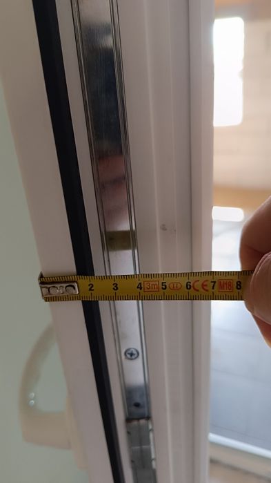 Ușă PVC Termopan terasă cu 5 camere 86x204 cm, deschidere dublă,stânga