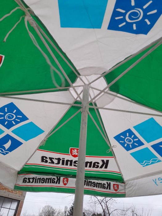 плажни чадъри , железни с тента