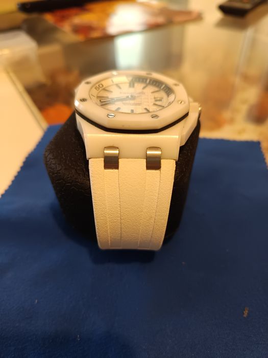 Часовник  42mm "Miyota"8215  бяла керамика