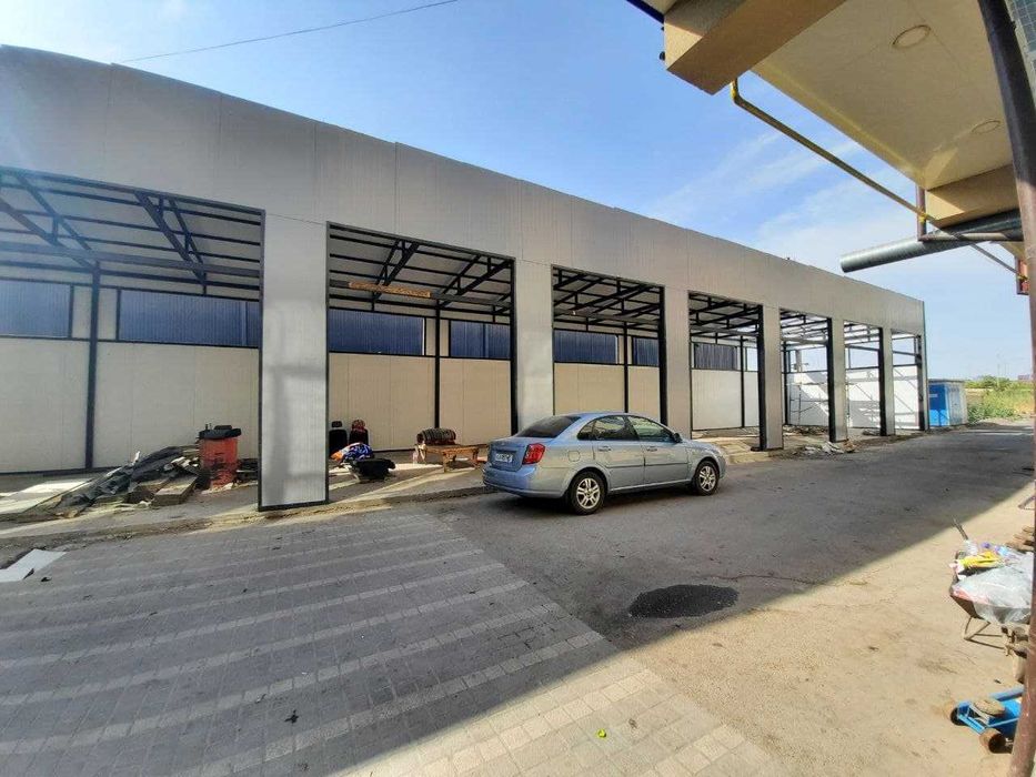 Гараж, автостоянка, мойка, сервис, парковка, навес из сэндвич панели