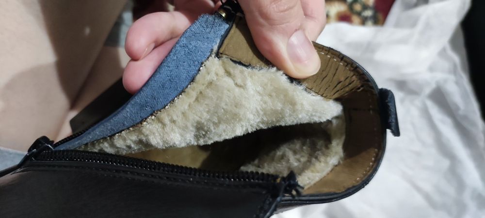 Сапоги с мехом новые