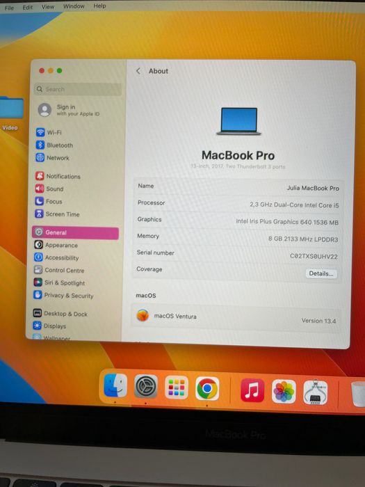 MacBook Pro 13’’ 2017