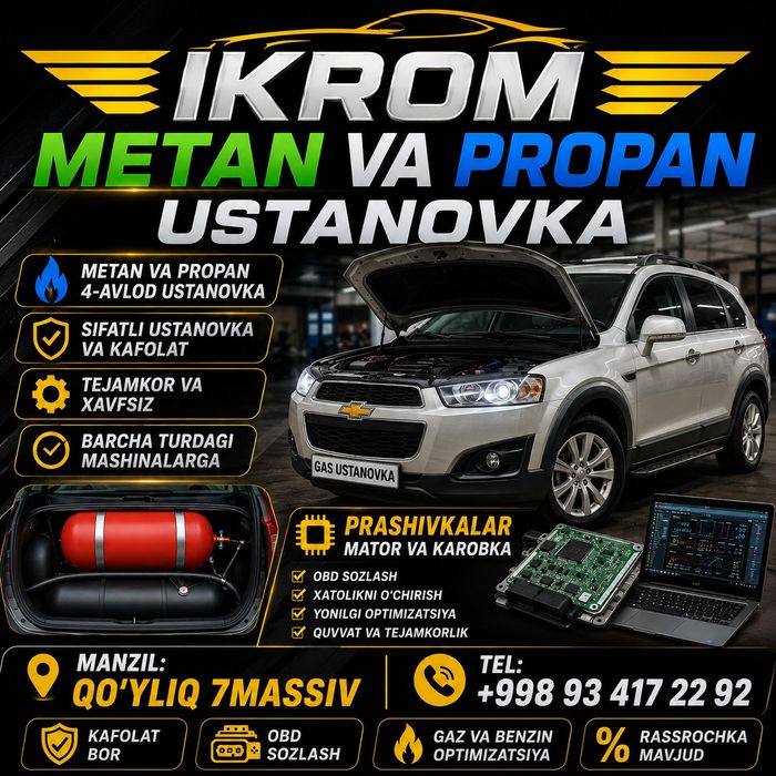 Propan Metan ustanovka Muddatli toʻlovga