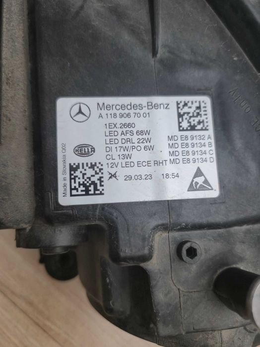 Far Dreapta Mercedes CLA W118 Multibeam An 2019 - 2024 cod A1189067001