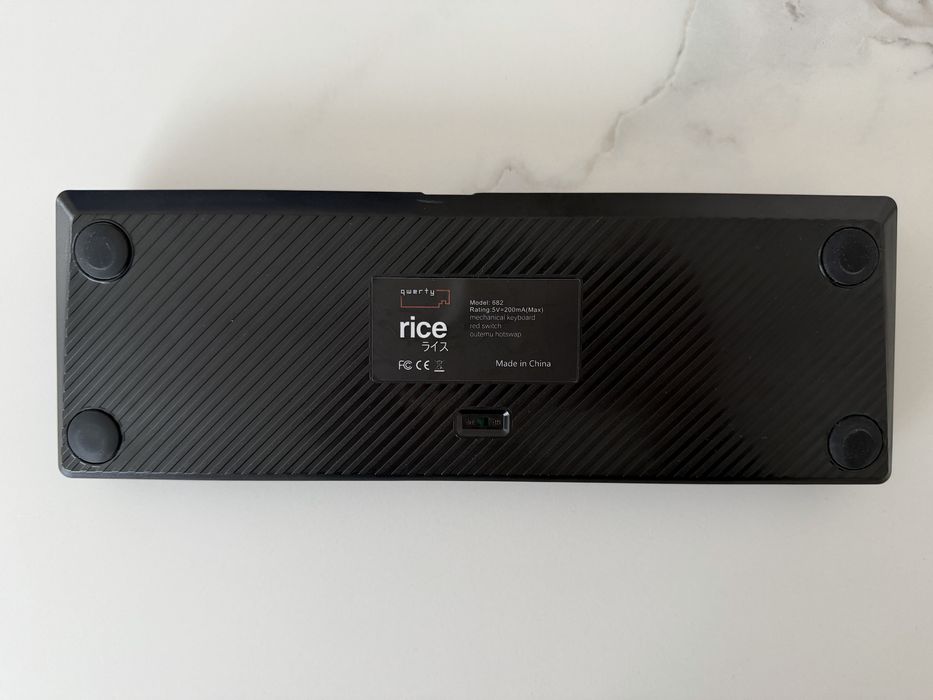 Tastatura Gaming QwertyKey Rice Black RGB Mecanica ​Red Switch