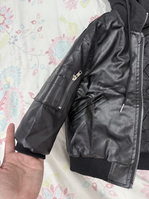 Кожанная куртка для мальчиков