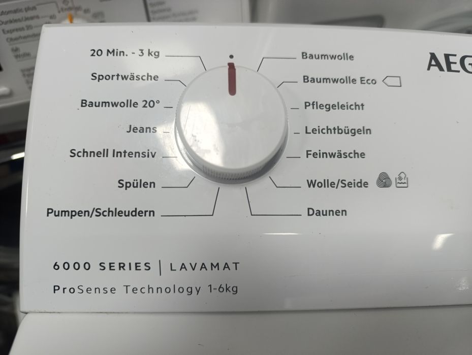 Пералня AEG 6000 series A+++ със горно отваряне 6кг