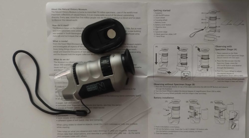 Джобен Микроскоп Natural History Museum NHM1005