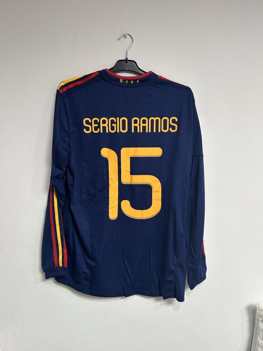 Tricou Sergio Ramos Spania World Cup 2010 long sleeved