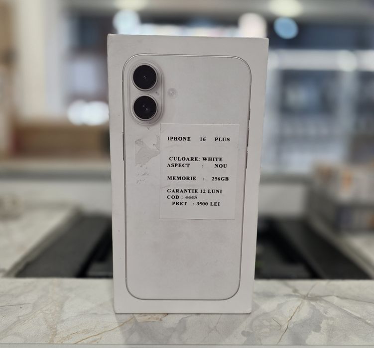 iPhone 16 Plus 256GB. NOU ! White