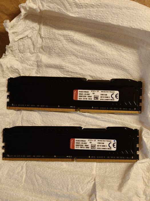 DDR4 16gb RAM Fury HyperX Kingston 2666mhz cl15